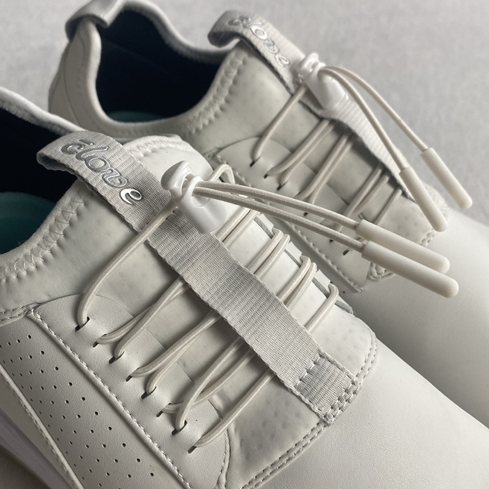 Clove The Classic Core Clarino Vegan Leather No Tie Sneakers | Brilliant White - Picture 7 of 16